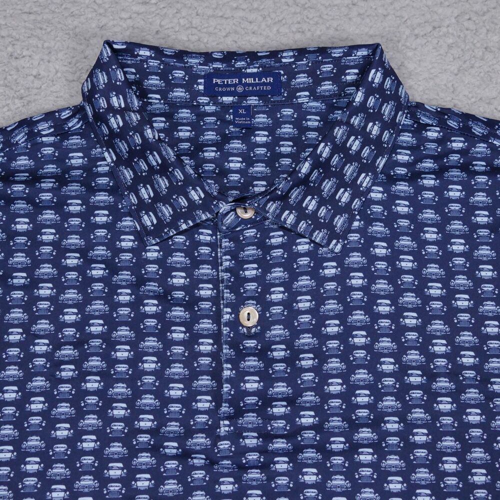 Peter Millar Crown Crafted Polo Shirt Mens XL Performance Gentle Creek Country